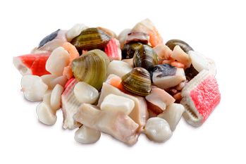 Mariscos enlatados varios 15 Kg caja plástica