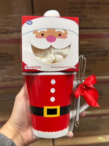 Taza con malvaviscos 12 unidades 